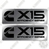 Image of Cummins X15 Efficiency Series Decal Kit Engine- Aftermarket Kit