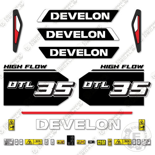 Develon DTL35 Decal Kit Compact Track Loader - Aftermarket Kit