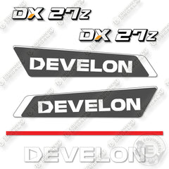 Develon DX27Z-7 Decal Kit Mini Excavator- Aftermarket Kit - NOT GENUINE OEM