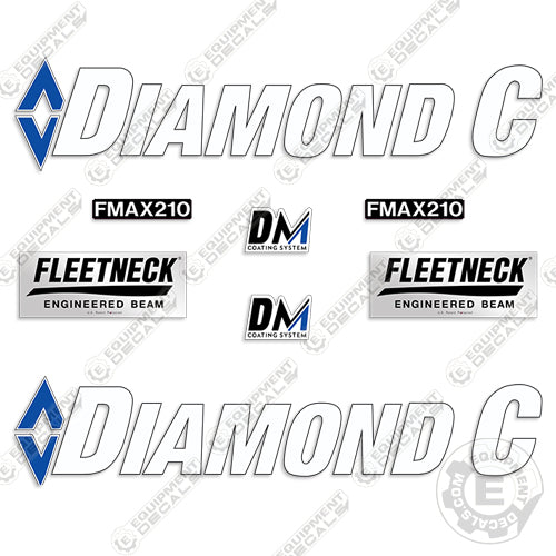 Fits Diamond C FMAX 210SS Trailer Decal Kit