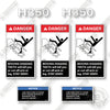 Image of Ditch Witch H350 Decal Kit Chain Trencher - Aftermarket Kit