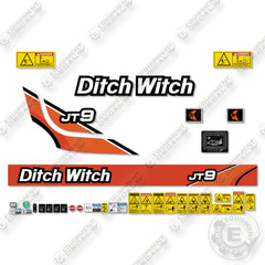 Fits Ditch Witch JT9 Decal Kit Drill