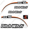 Image of Fits Ditch Witch MX15 Decal Kit Mini Excavator