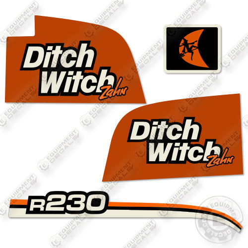 Fits Ditch Witch R230 Decal Kit Trencher