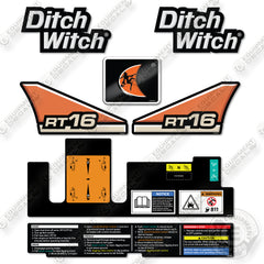 Fits Ditch Witch RT16 Decal Kit Trencher