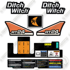 Fits Ditch Witch RT-24 Decal Kit Trencher- New Style !