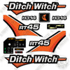 Image of Ditch Witch RT-45 Decal Kit Trencher - 2019- New Style- Afternmarket Kit