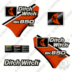 Fits Ditch Witch SK850 Plus Decal Kit Standing Skid Steer