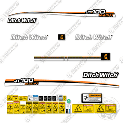 Fits Ditch Witch JT100 Mach 1 Decal Kit Directional Drill