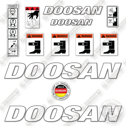 Doosan 12-7USI590 Decal Kit Pallet Jack- Aftermarket Kit