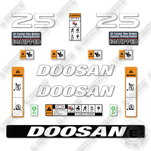 Fits Doosan G25P-7 Decal Kit Forklift