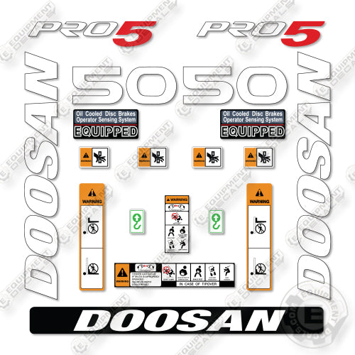 Doosan G50SC-7 Decal Kit Forklift - Aftermarket Kit