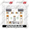 Image of Doosan G50SC-7 Decal Kit Forklift - Aftermarket Kit