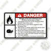 Image of Doosan GC25S-9 Safety Decal Decal Kit Forklift - (SN: 06-01668) -  Aftermarket Kit