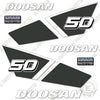 Image of Fits Doosan D50C-9 Decal Kit Forklift