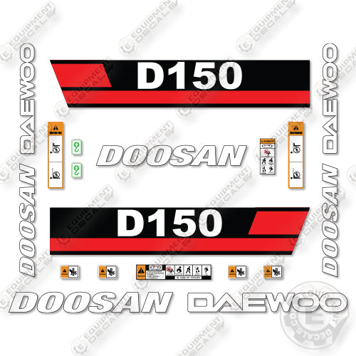 Doosan Daewoo D150 Decal Kit Forklift- Aftermarket Kit