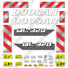 Image of Fits Doosan DL320 7 Decal Kit Wheel Loader