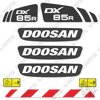Image of Fits Doosan DX85R-3 Decal Kit Excavator
