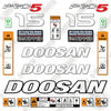 Image of Fits Doosan G15S-5 Decal Kit Forklift