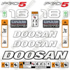Image of Fits Doosan G18E-5 Decal Kit Forklift