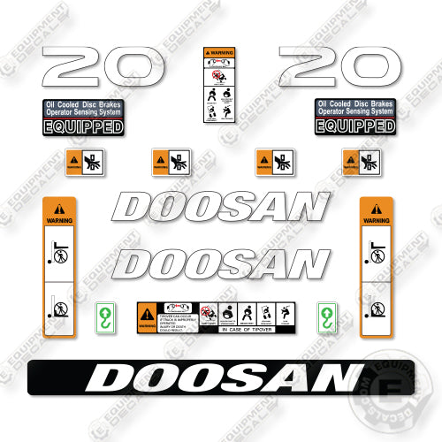 Fits Doosan G20P-7 Decal Kit Forklift