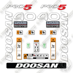 Doosan G40S-7 Decal Kit Forklift - Aftermarket Kit