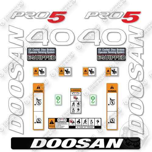 Doosan G40SC-7 Decal Kit Forklift - Aftermarket Kit
