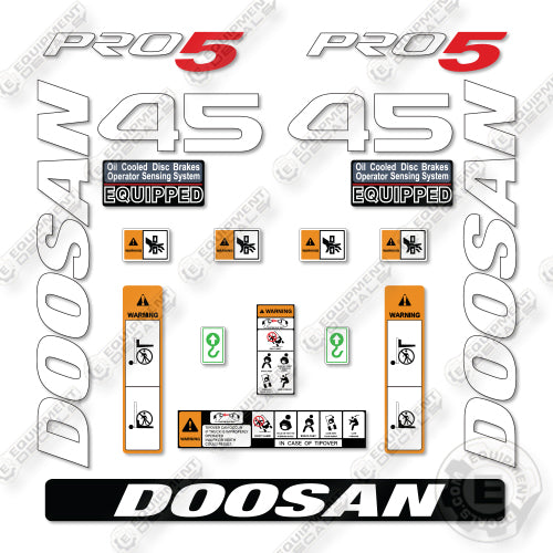 Doosan G45SC-7 Decal Kit Forklift - Aftermarket Kit