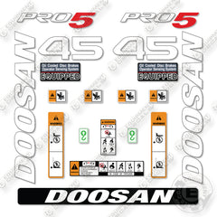 Doosan G45SC-7 Decal Kit Forklift - Aftermarket Kit