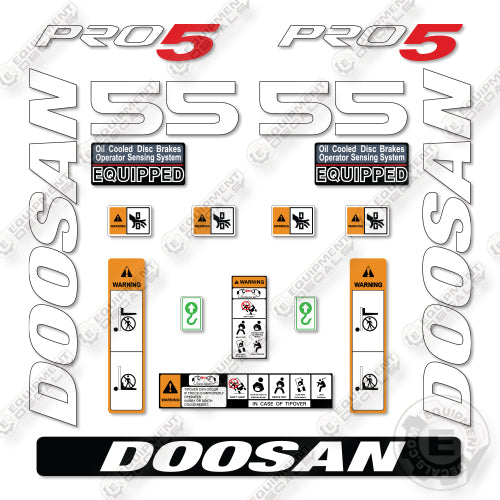 Doosan G55SC-7 Decal Kit Forklift - Aftermarket Kit