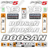 Image of Fits Doosan GC18E-5 Decal Kit Forklift