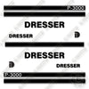 Image of Dresser P-3000 Decal Kit Pneumatic Tire Roller - Aftermarket Kit