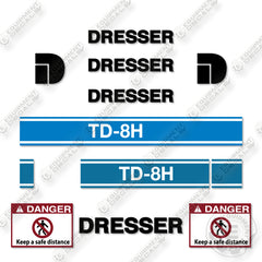 Fits Dresser TD-8H Decal Kit Crawler Dozer