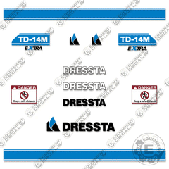 Fits Dressta TD-14M Extra Decal Kit Dozer