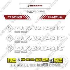 Dynapac CA1400PD Decal Kit Roller