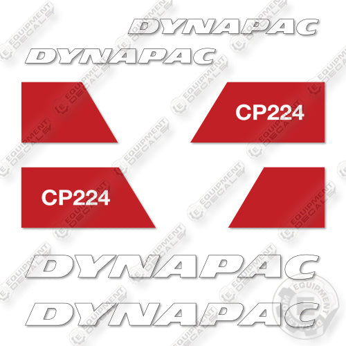 Fits Dynapac CP224W Decal Kit Roller