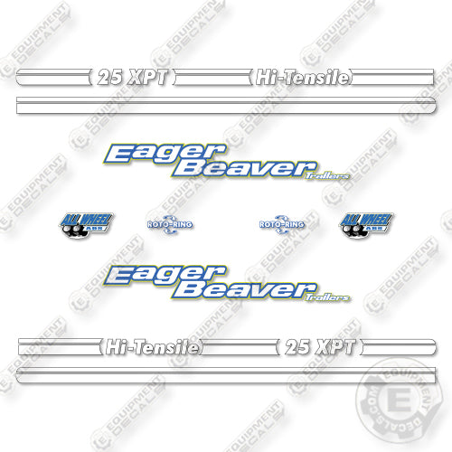 Eager Beaver 25PXT Decal Kit Trailer - Aftermarket Kit