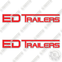 Ed Trailers Logo Decal Kit Trailer - 26 Inches - Aftermarket Kit