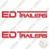 Image of Ed Trailers Logo Decal Kit Trailer - 26 Inches - Aftermarket Kit