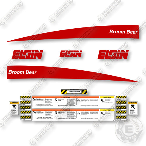 Elgin Broom Bear Model MH Decal Kit Sweeper - Aftermarket Kit