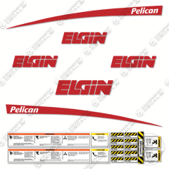 Fits Elgin Pelican Street Sweeper Decal Kit