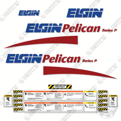 Fits Elgin Pelican Street Sweeper Decal Kit - Style 2