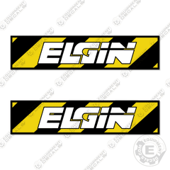 Fits Elgin Hazard Logo Decal Vacuum Sweeper