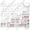 Image of Fits Elliott L65 Decal Kit Aerial Work Platform