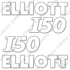 Fits Elliott I50 Decal Kit Crane Truck