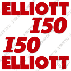 Fits Elliott I50 Decal Kit Crane Truck - RED