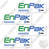Image of Miller Enpak A60HGE Decal Kit Welder - Aftermarket Kit