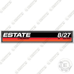 Estate 8/27 Decal Kit Snow Blower - Aftermarket Kit