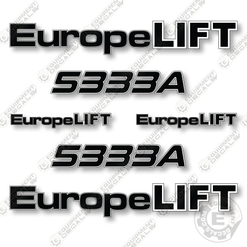 Europelift 5333A Decal Kit Telescopic Boom Lift- Aftermarket Kit