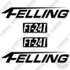 Image of Felling FT-24I Trailer Decal Kit Trailer - Aftermarket Kit